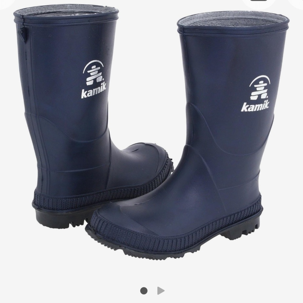 Kamik Kids Stomp Rainboot Size 2 Navy Blue Like new condition